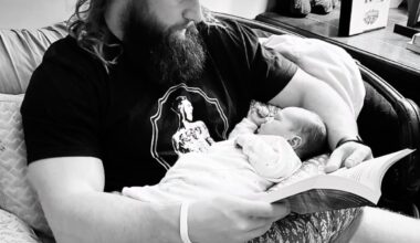 A.J. Ouellette's love of fatherhood is apparent
