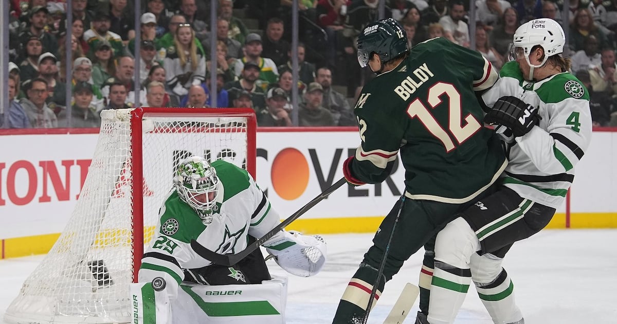 Boldy misses time in 1st after face-plant from hit to head, before brilliant assist and two-OT loss