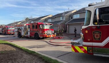 Mississauga townhouse fire sends 3 people to hospital