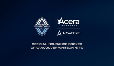 ACERA INSURANCE AND NAVACORD JOIN VANCOUVER WHITECAPS FC AS OFFICIAL INSURANCE BROKER AND EMPLOYEE BENEFITS CONSULTING PARTNER