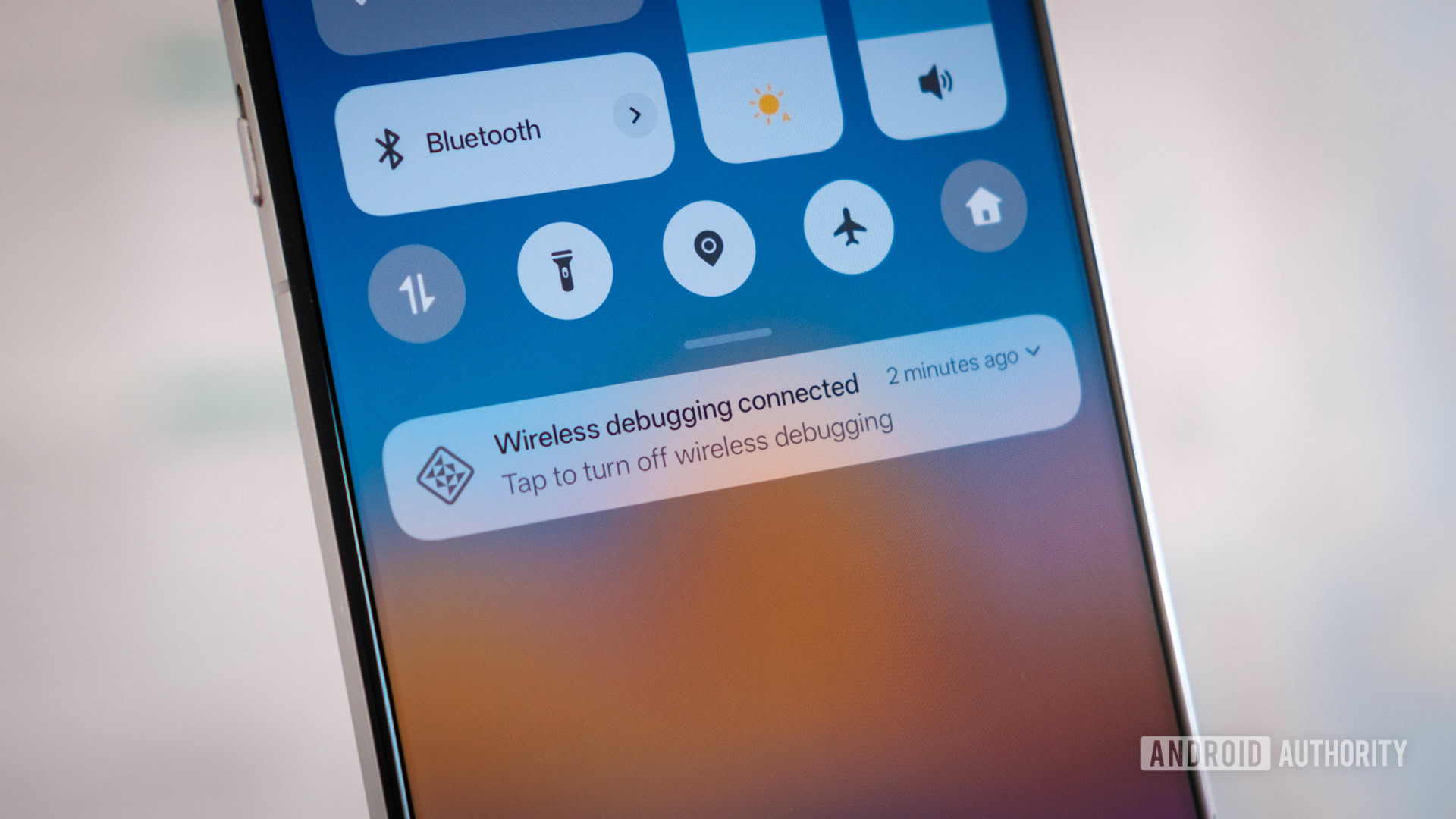 Android Wireless Debugging Notification