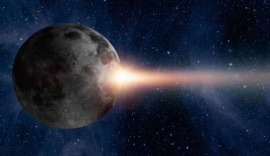 Asteroid hitting moon