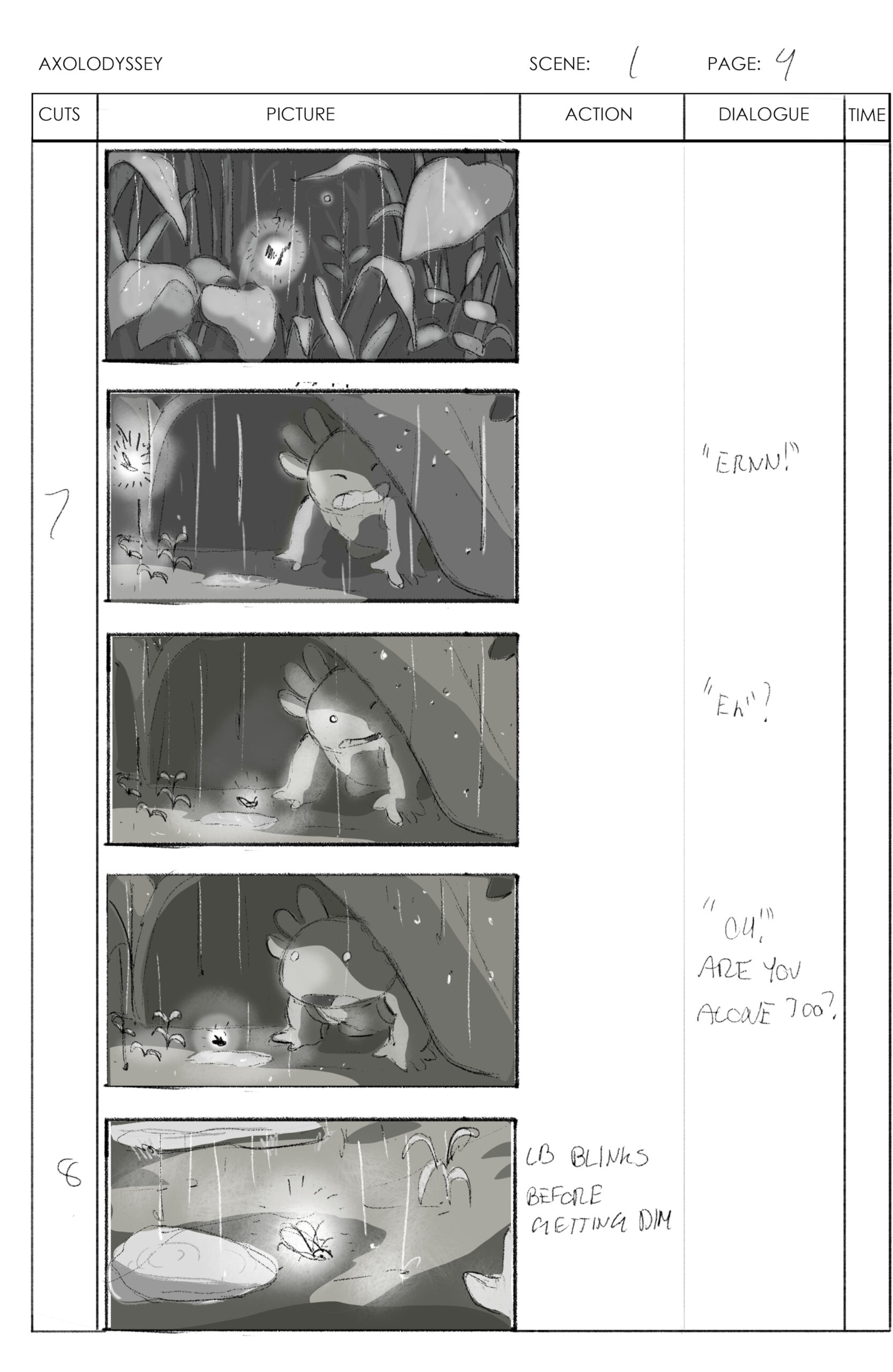 Axolodyssey Storyboard 