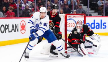 Short-handed Senators down Maple Leafs 3-1