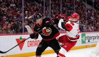 Ottawa Senators, Carolina Hurricanes tied after first period in Game 4