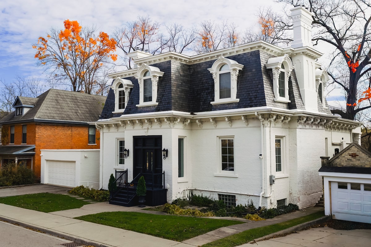 A Stratford manse redone in black and white