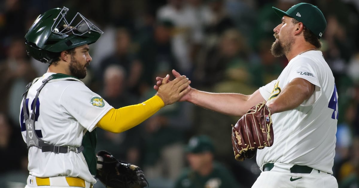 Shea Langeliers, Jacob Wilson homer as Athletics beat Texas Rangers to sit atop AL West for first time since 2021