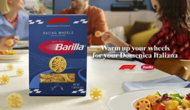 Barilla® Debuts Racing Wheels Pasta, Inspired by the Iconic Wheels of Formula 1®