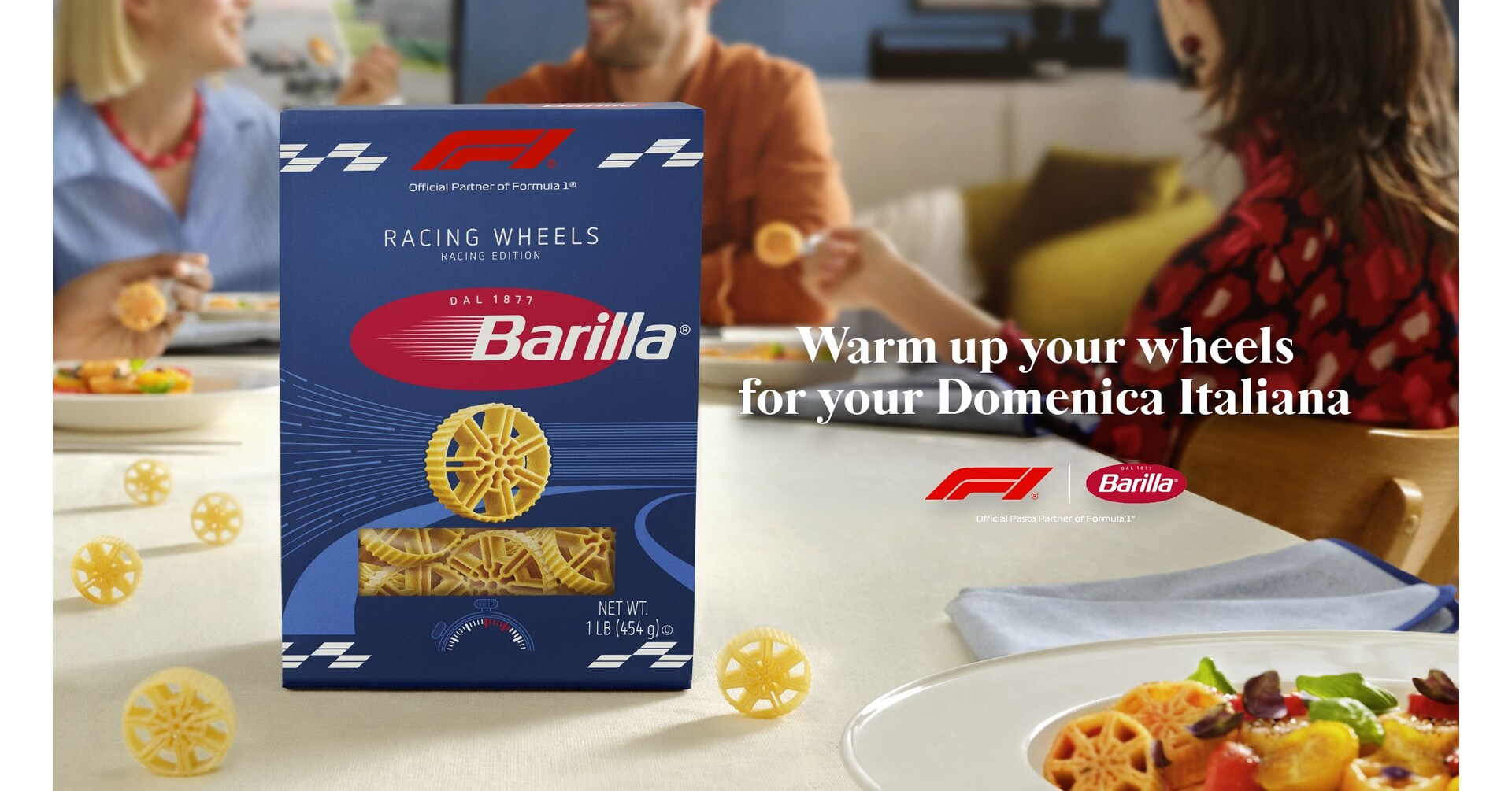 Barilla® Debuts Racing Wheels Pasta, Inspired by the Iconic Wheels of Formula 1®