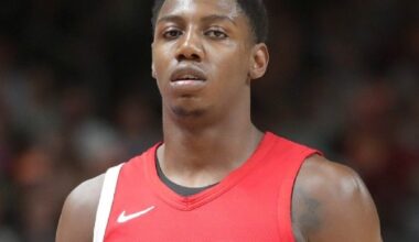 mississauga basketball player sees first nba playoff action with toronto raptors.