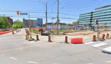mississauga hospital access delays due to lrt construction.