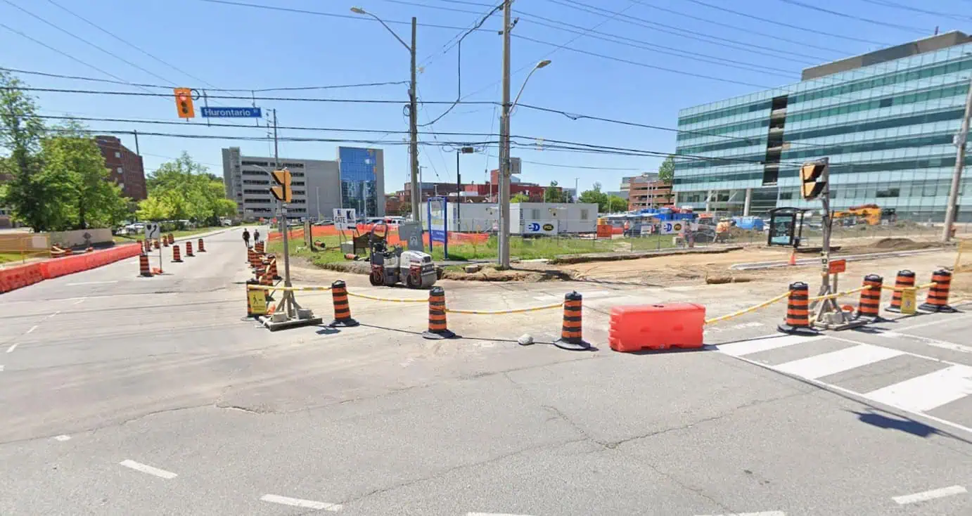 mississauga hospital access delays due to lrt construction.