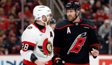 Ottawa Senators, Carolina Hurricanes heading to OT in Game 2