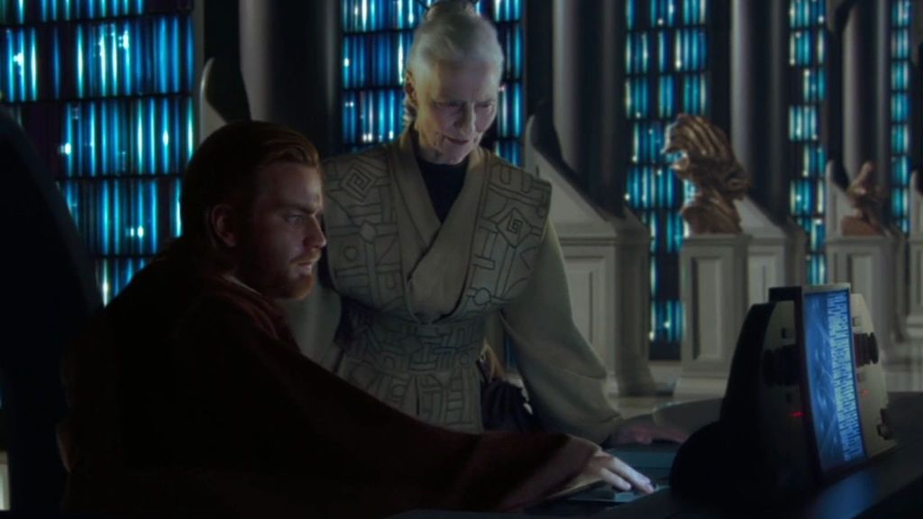 Star Wars Jocasta Nu and Obi-Wan Kenobi