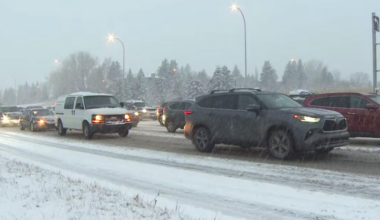 More than 160 crashes reported by Calgary police Sunday amid snowfall