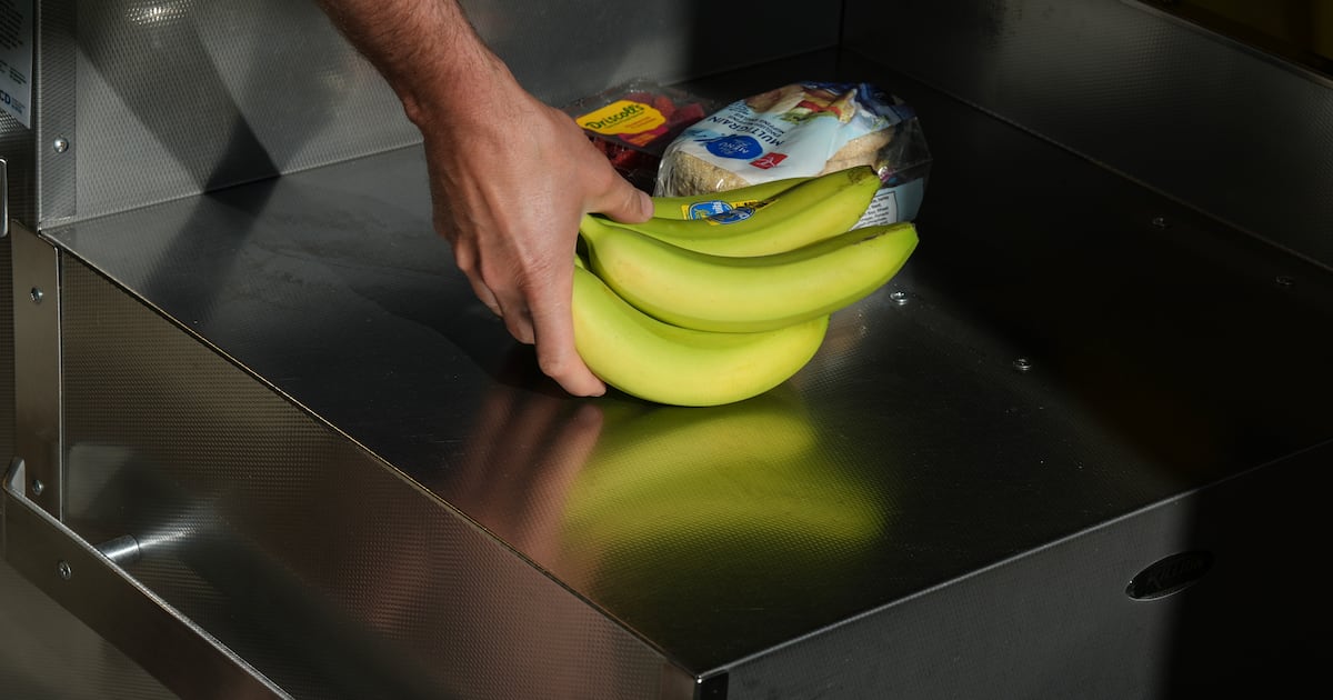 Canadians line up for free groceries in Calgary