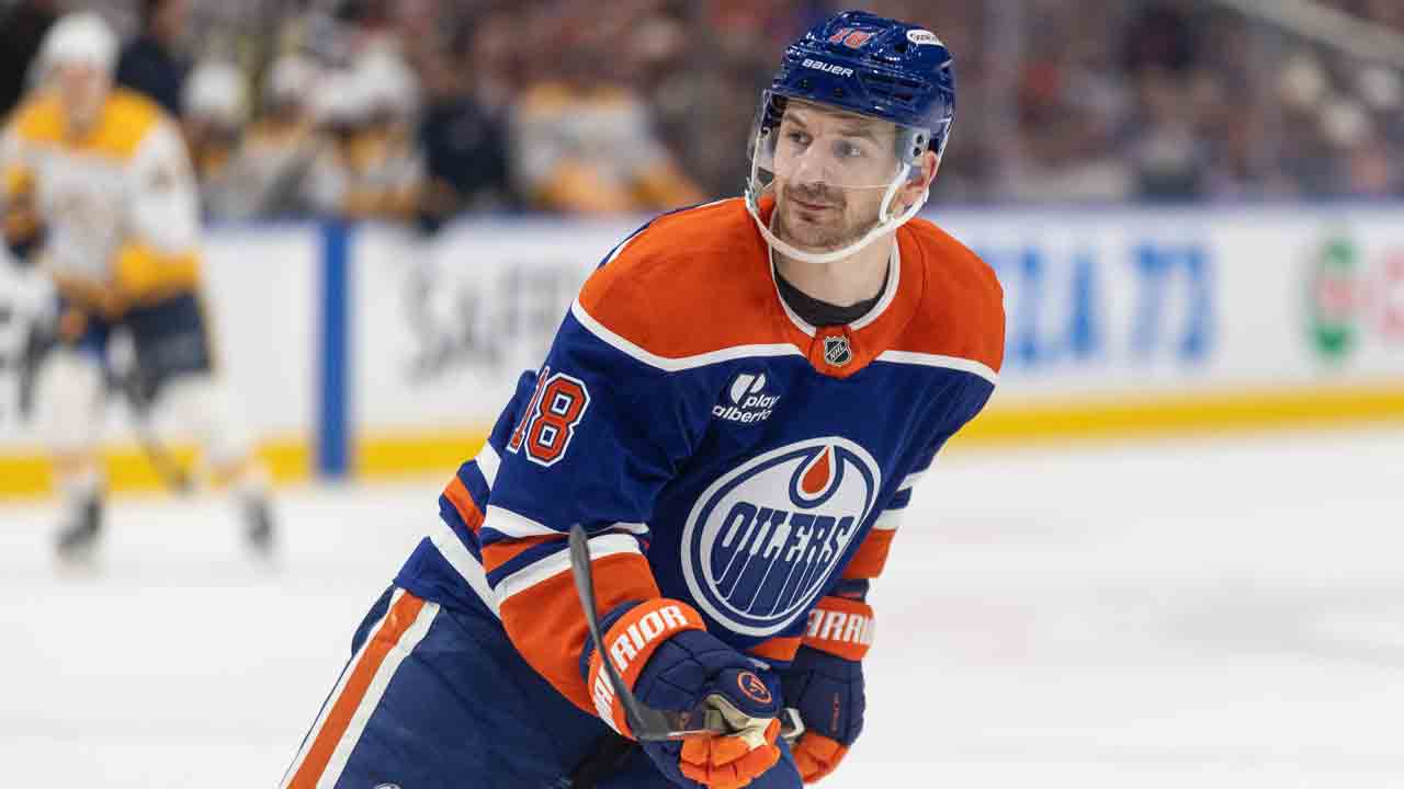 Oilers' Hyman to miss next three games, won't travel on road trip