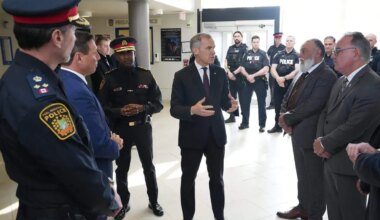 canadian prime minister mark carney visits peel regional police.