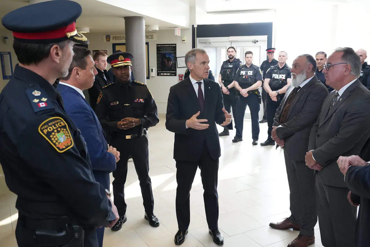canadian prime minister mark carney visits peel regional police.