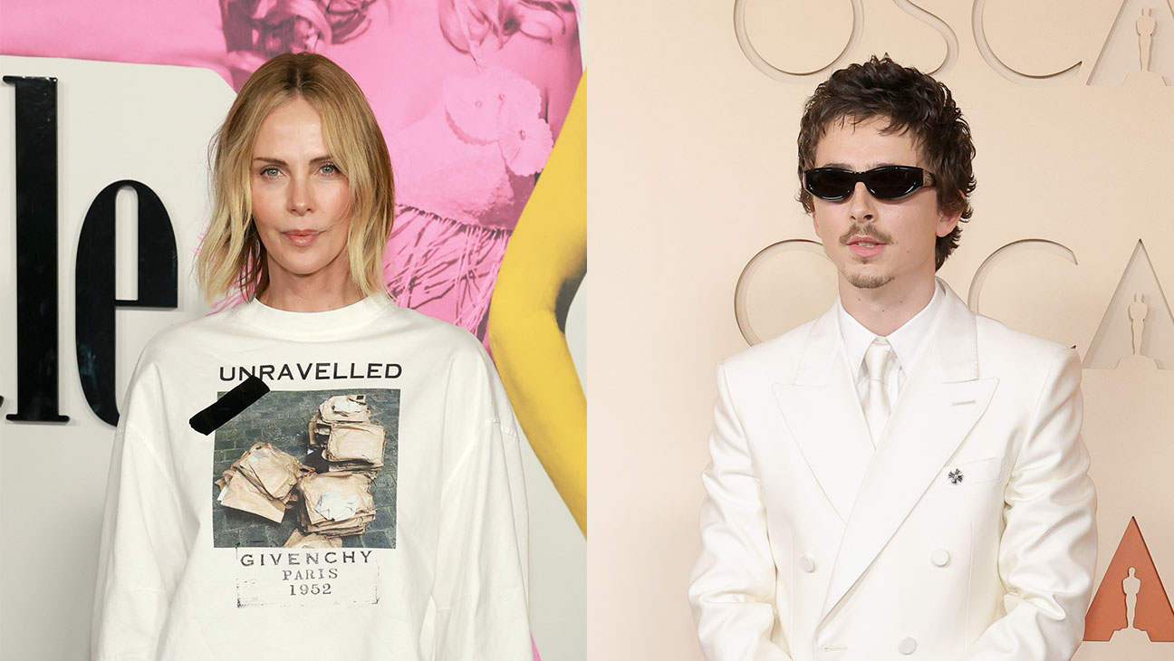 Charlize Theron and Timothée Chalamet.