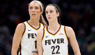 Lexie Hull and Caitlin Clark
