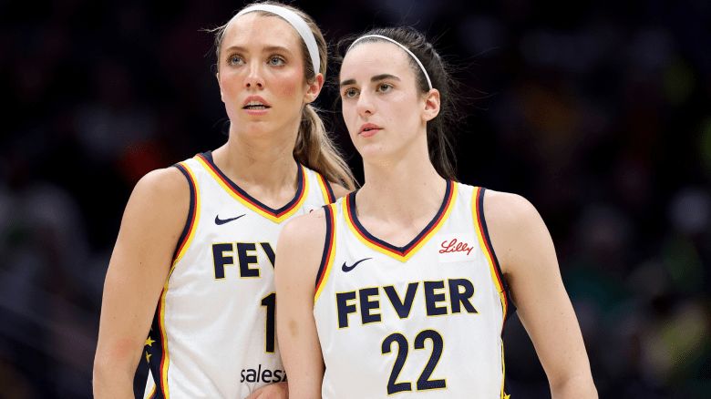 Lexie Hull and Caitlin Clark