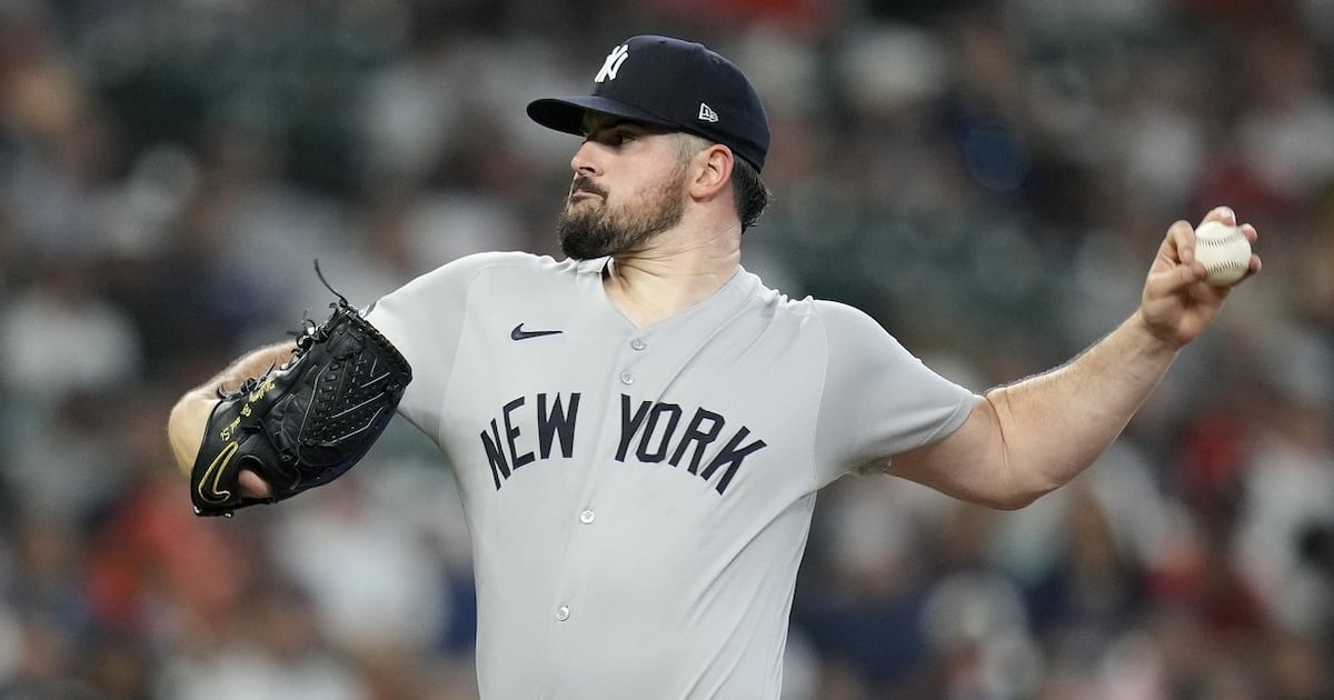 New York Yankees' Carlos Rodon has scoreless first rehab outing in High-A
