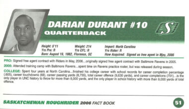 Darian Durant: Before he was #4
