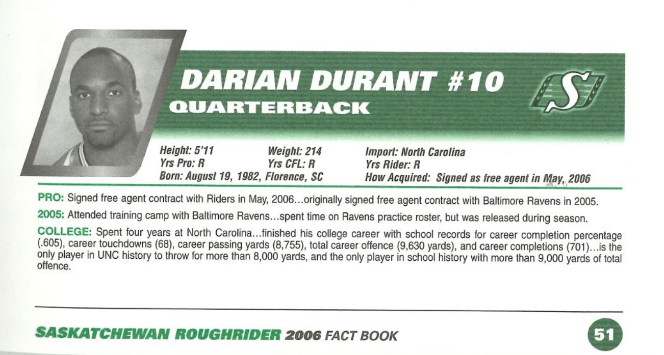 Darian Durant: Before he was #4