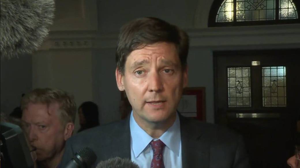 Click to play video: 'B.C. premier speaks to reporters about DRIPA'