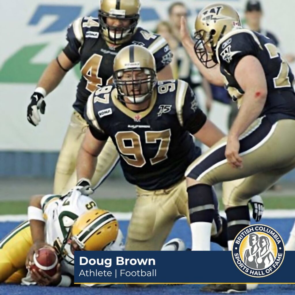 Bombers legend Doug Brown inducted into B.C. Sports Hall of Fame