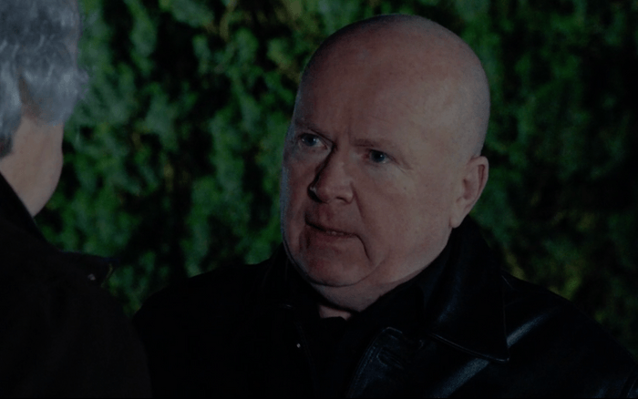 EastEnders Phil mental health journey Steve McFadden in close-up as Phil Mitchell.