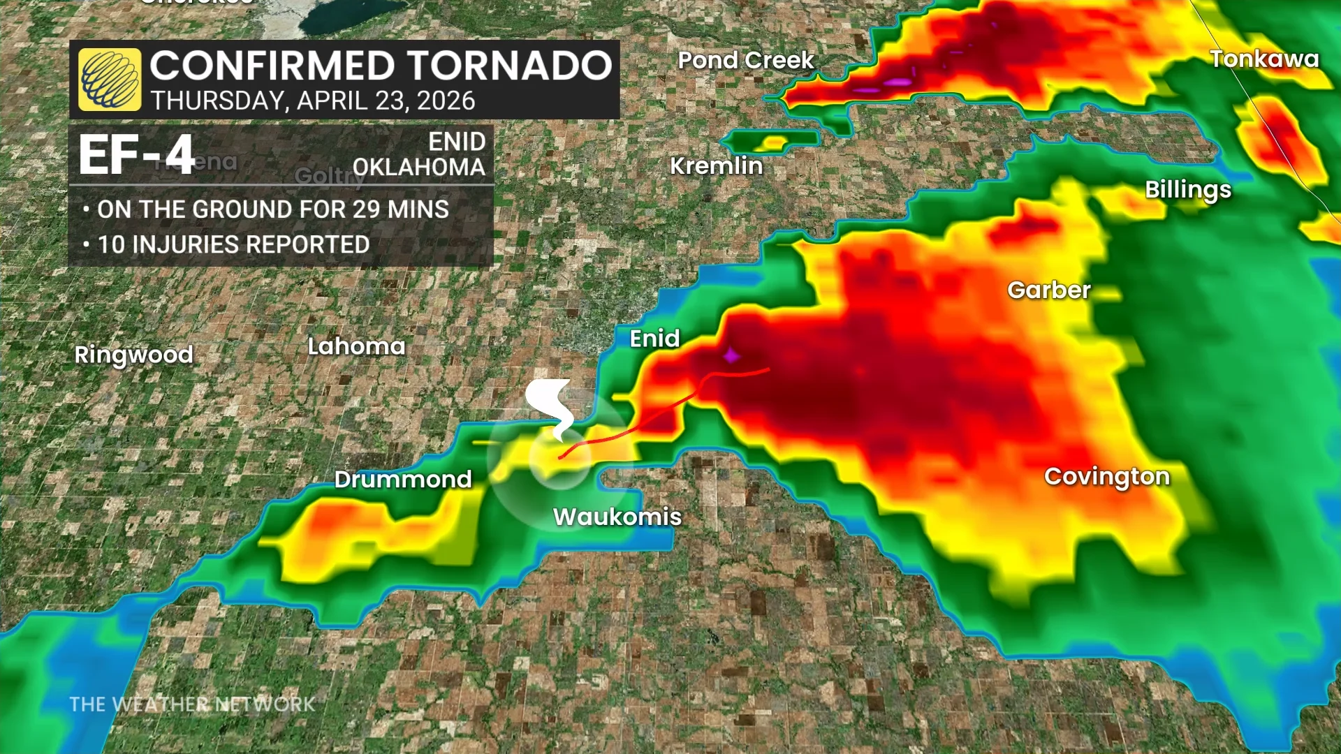 Enid Oklahoma Tornado April 24 2026