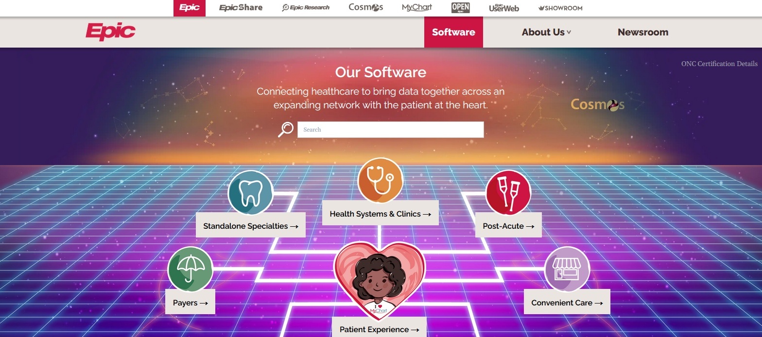 Epic Systems manages digital health records