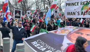 Iranian Canadians march in Ottawa opposing Tehran regime