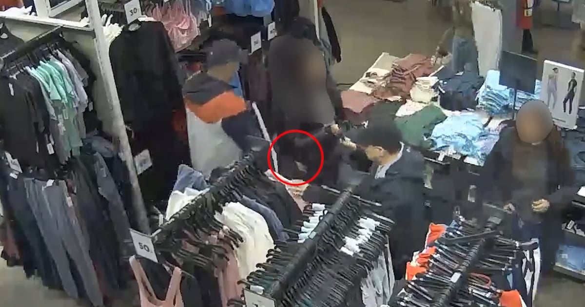 Theft caught on camera at Toronto Premium Outlets