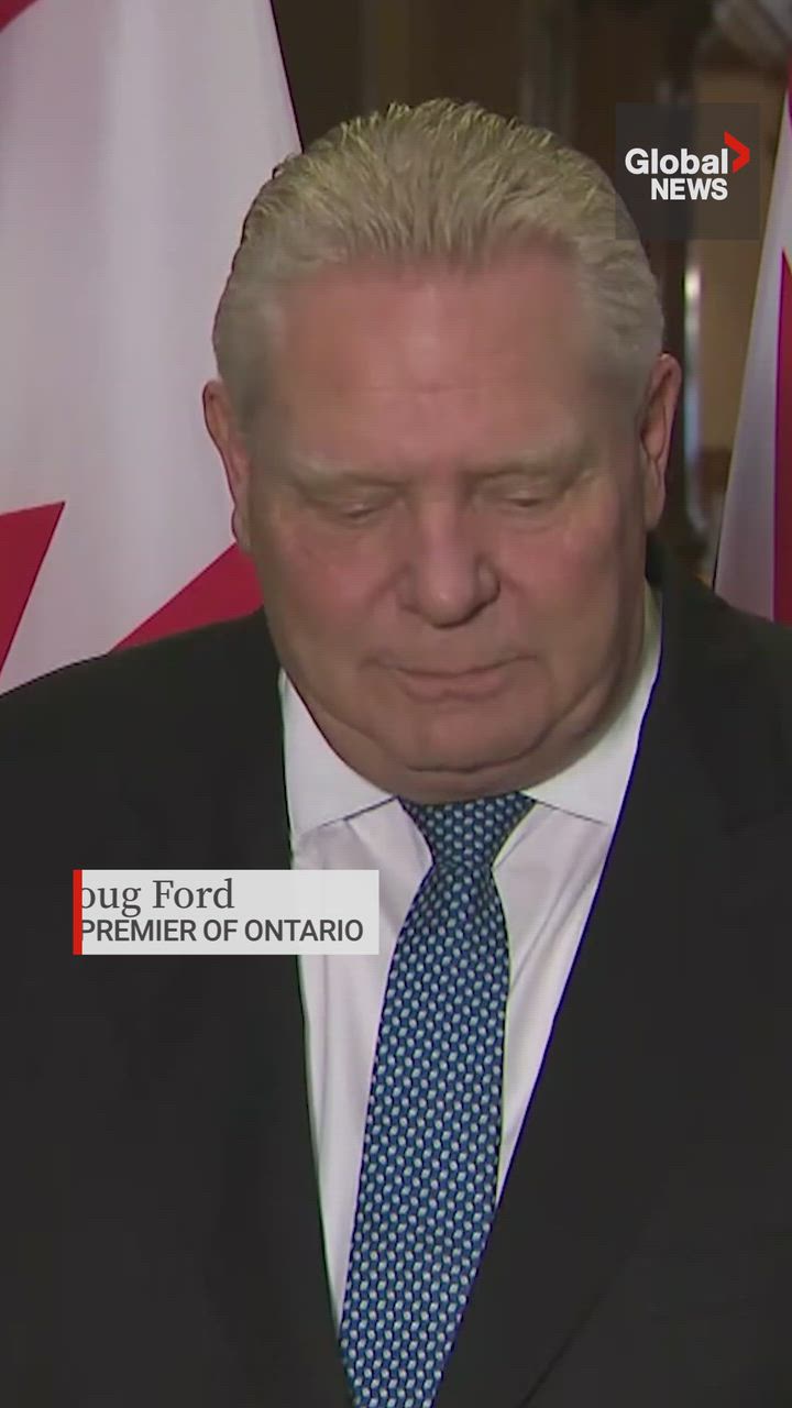 Click to play video: '‘The only bunny I know is Bugs Bunny,’ Doug Ford says about Super Bowl halftime show'