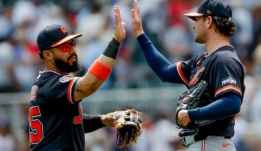 A day after Jansen’s blown save, Tigers turn to Finnegan for save in comeback win over Braves