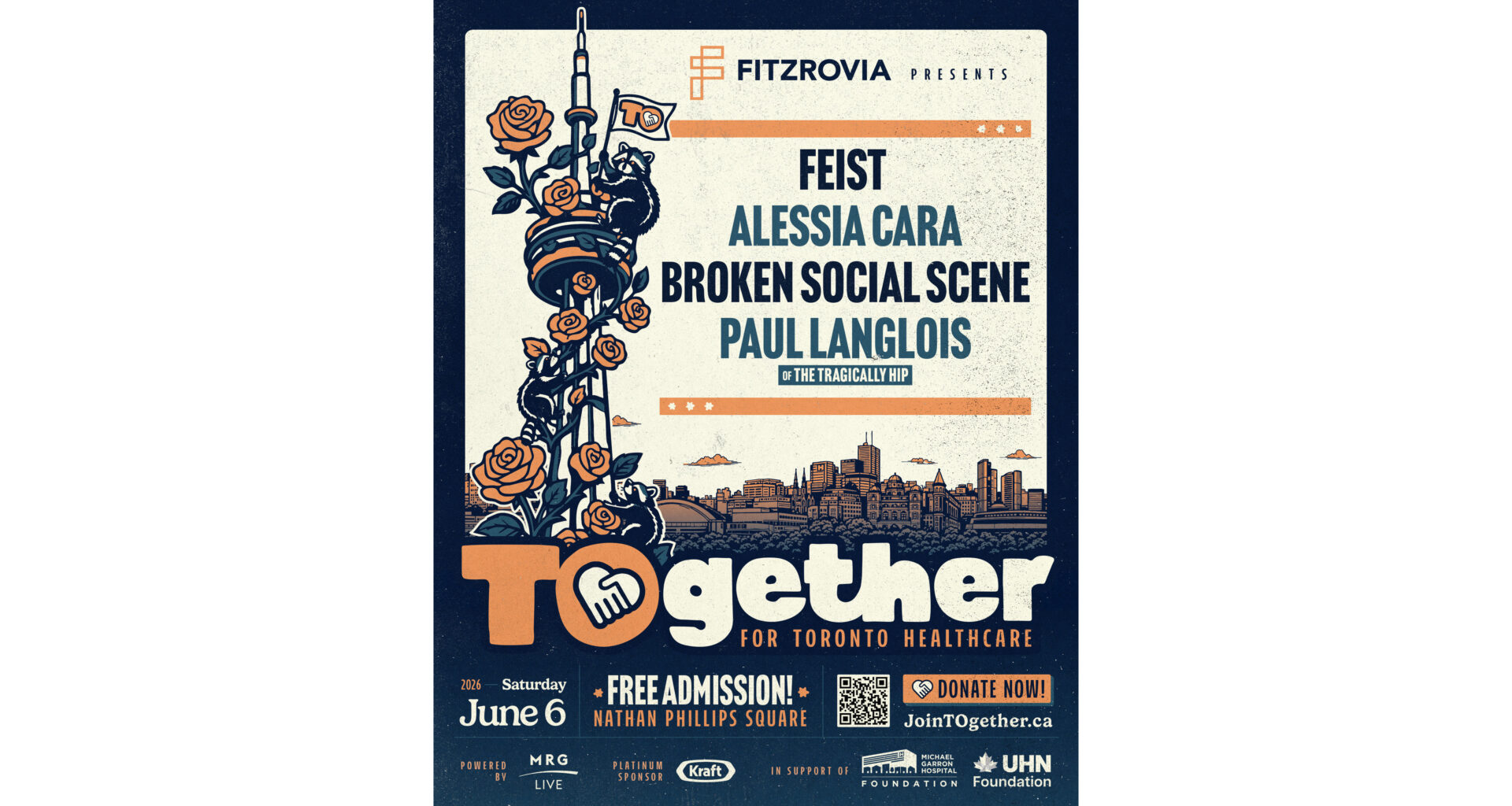 FREE Music & Wellness Festival Featuring Feist, Alessia Cara, Broken Social Scene and Paul Langlois Presented by Fitzrovia