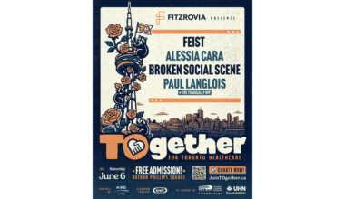 FREE Music & Wellness Festival Featuring Feist, Alessia Cara, Broken Social Scene and Paul Langlois Presented by Fitzrovia
