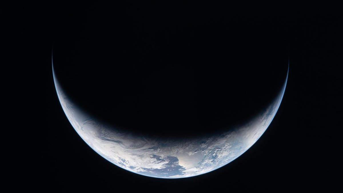 NASA posted this view of Earth, as seen by the Artemis 2 astronauts, on X on April 9, 2026.
