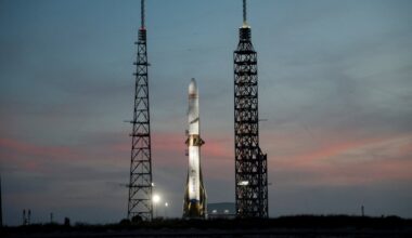 Blue Origin achieves first landing of reused rocket booster as New Glenn touches down after launch