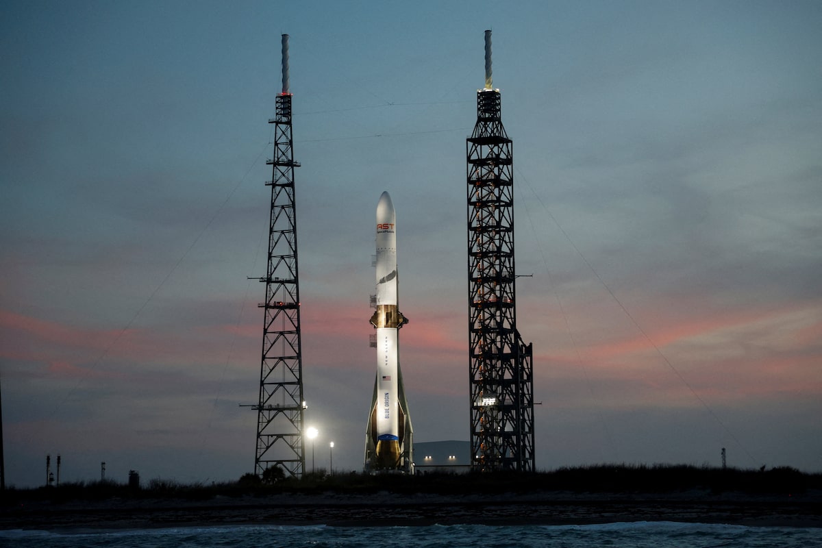 Blue Origin achieves first landing of reused rocket booster as New Glenn touches down after launch