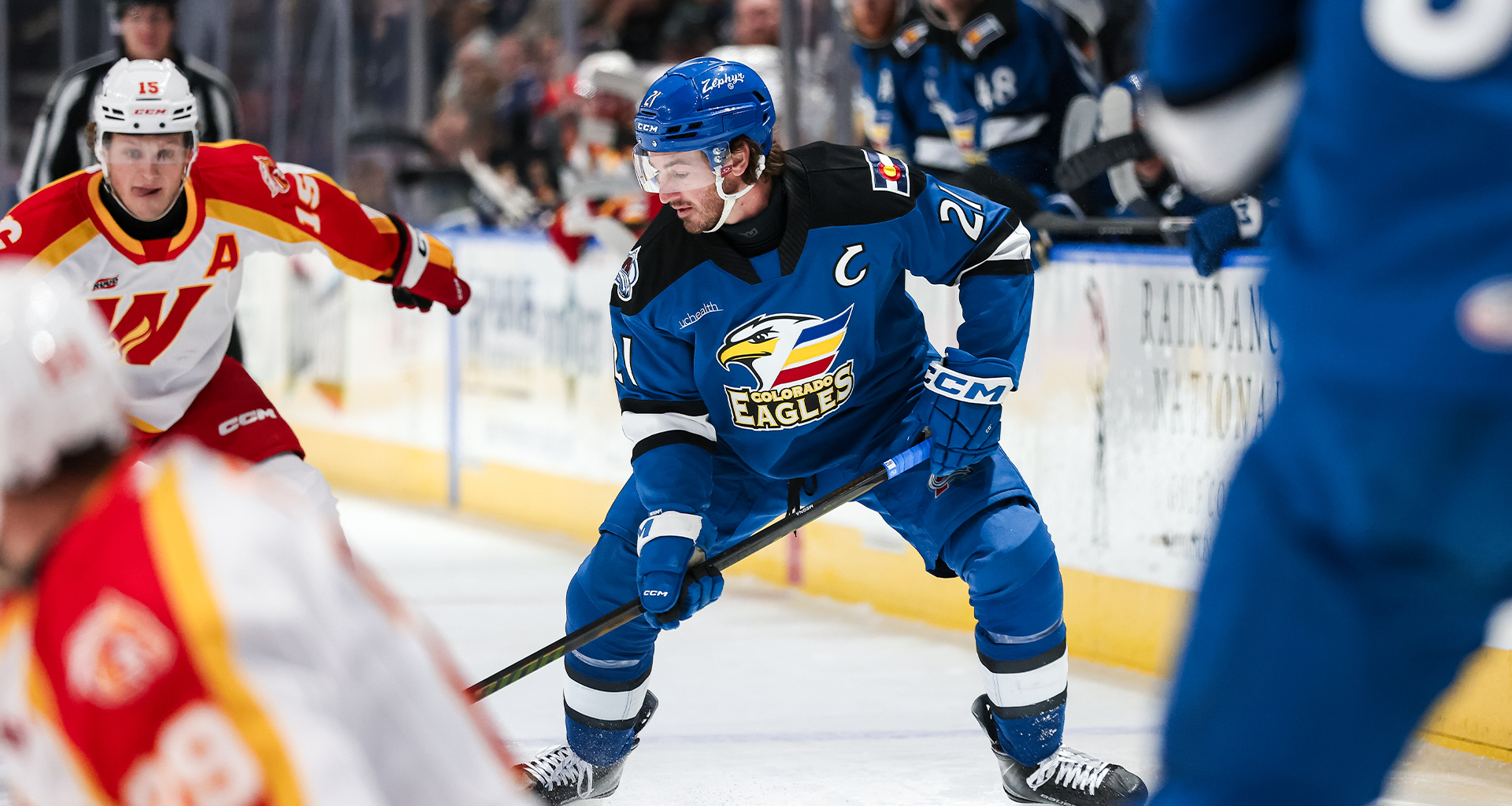 Murphy Makes 50 Saves to Lead Calgary to 5-2 Win over Eagles