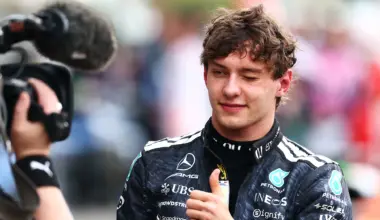 MIAMI, FLORIDA - MAY 03: Andrea Kimi Antonelli of Italy driving the (12) Mercedes AMG Petronas F1