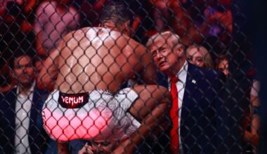 Trump makes strange comment to MMA fighter moments after win