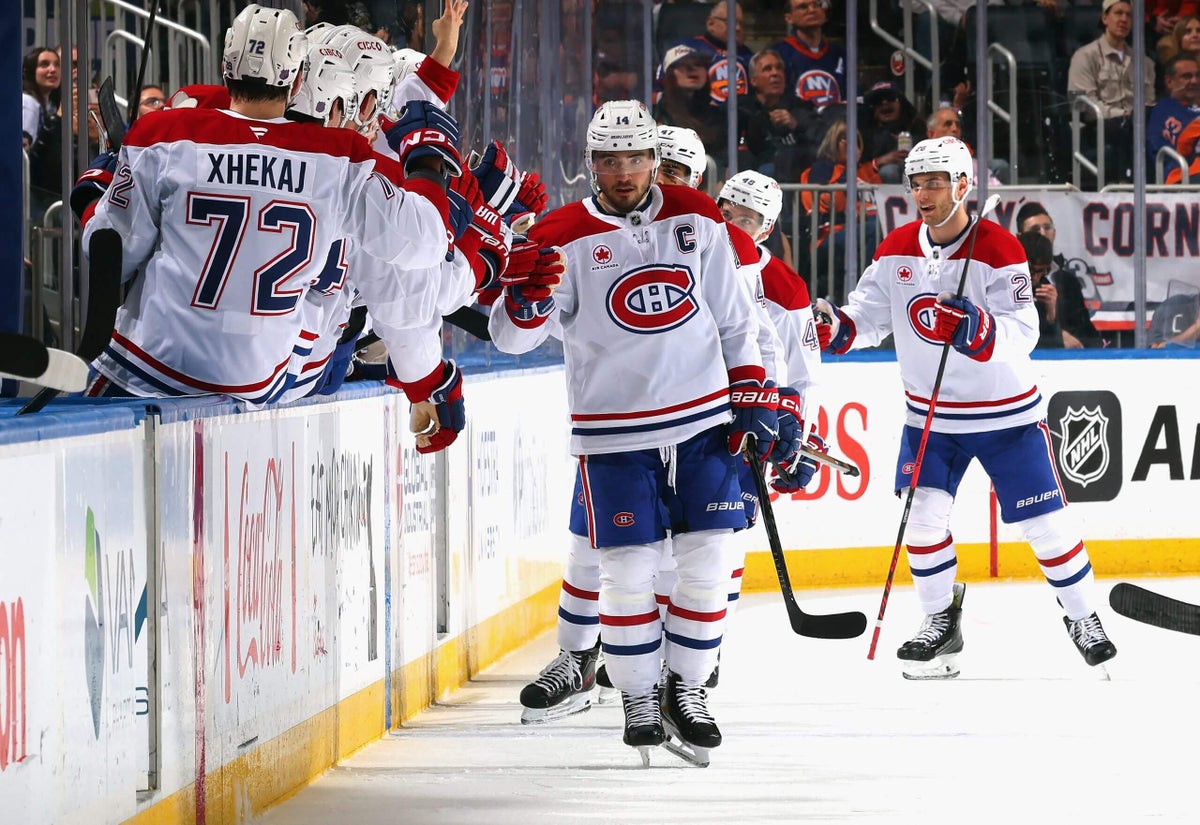 Nick Suzuki becomes fifth player in Canadiens history to register 100 points in a season