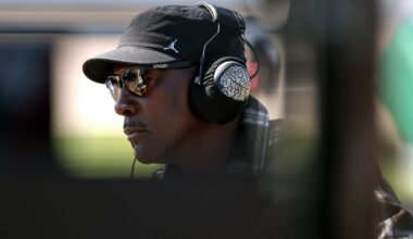 Denny Hamlin Reacts to Michael Jordan’s Viral Kiss Video