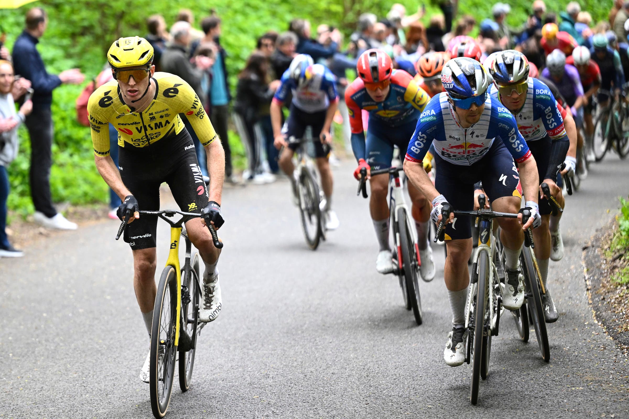 Matteo Jorgenson rode strongly in the Amstel Gold Race until he crashed 41km from the finish (Photo: Vincent Kalut / Photonews)
