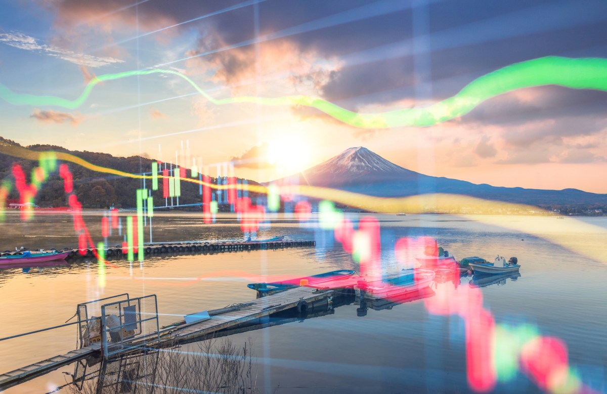 Data floating over a lake to symbolize a data lake concept.